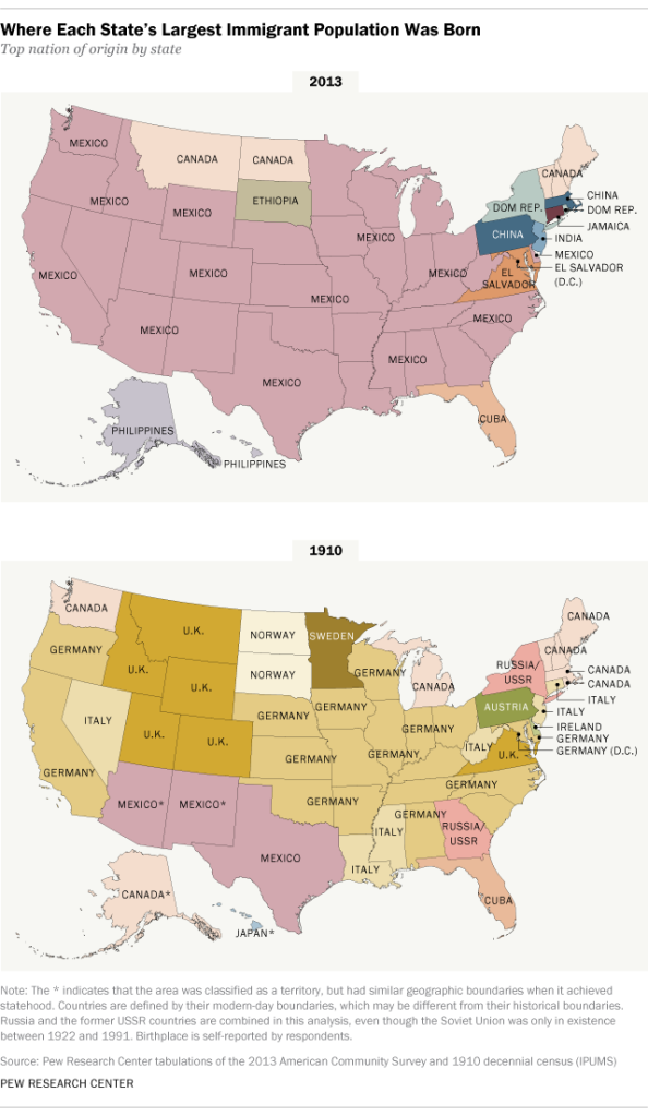 Where Each State's Largest Immigrant Population Was Born
