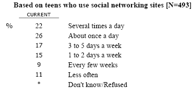 SNS17 About how often do you visit social networking sites? 