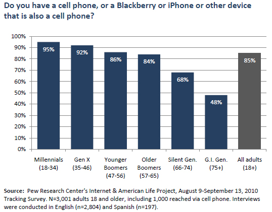 Cell phone ownership