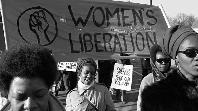 Photo showing Women marching in New Haven, Connecticut, in November 1969. (Credit: David Fenton/Getty Images)