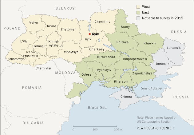 Surveying Ukraine in 2015 Map