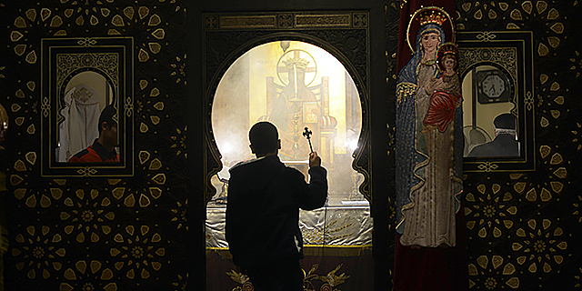 Egyptian Coptic Christians celebrate Christmas in Cairo. (Mohamed El-Shahed/AFP/Getty Images)