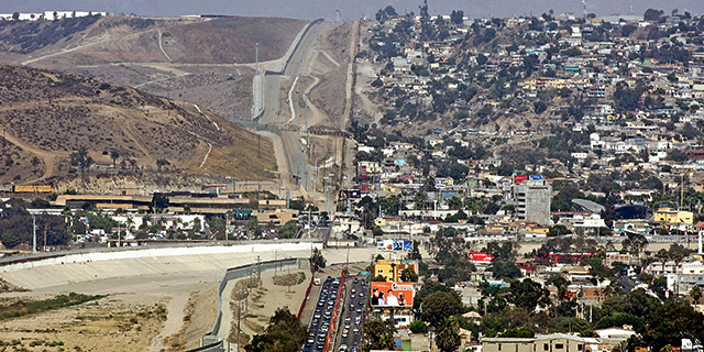 The border city of Tijuana, in the Mexican state of Baja California, as seen from the U.S. (Luis Acosta/AFP/Getty Images)