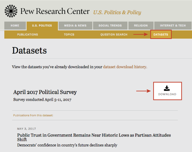 pew research study survey