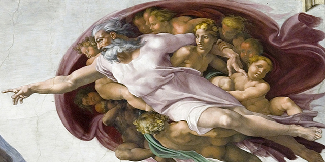Michelangelo's "The Creation of Adam" at the Sistine Chapel in Vatican City. (Lucas Schifres/Getty Images)