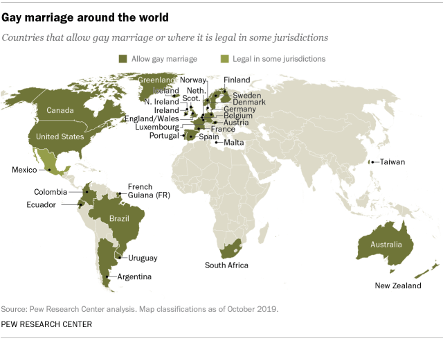 Gay marriage around the world