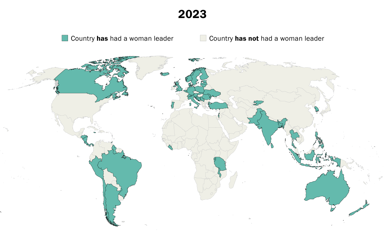 Fewer than a third of UN member states have ever had a woman