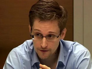Edward Snowden Meets With German Green Party MP Hans-Christian Stroebele In Moscow