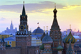 St. Basil’s Cathedral and Kremlin, Moscow, Russia