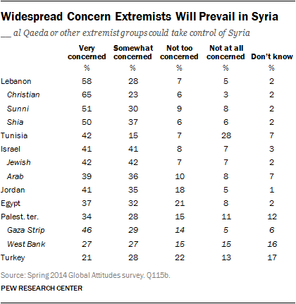 Widespread Concern Extremists Will Prevail in Syria