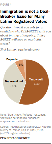 Immigration is not a Deal-Breaker Issue for Many Latino Registered Voters