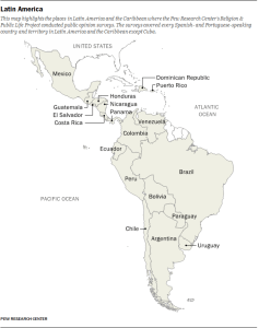 Map of Latin America