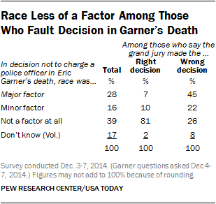 Race Less of a Factor Among Those Who Fault Decision in Garner’s Death