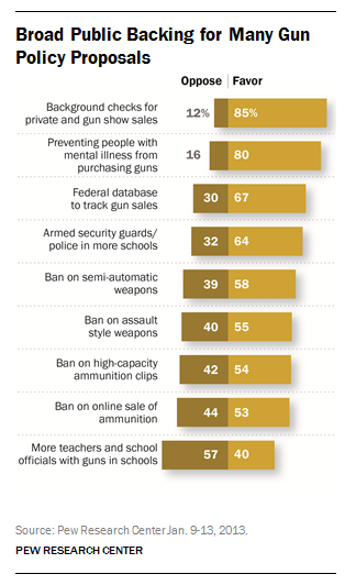 Broad Public Backing for Many Gun Policy Proposals