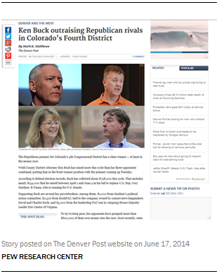 Story posted on The Denver Post website on June 17, 2014