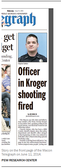 Story on the front page of the Macon Telegraph on June 11, 2014.