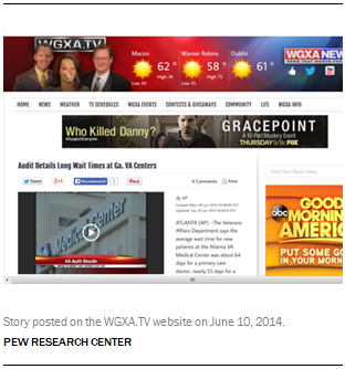 Story posted on the WGXA.TV website on June 10, 2014.