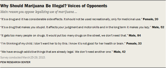 Why Should Marijuana Be Illegal? Voices of Opponents