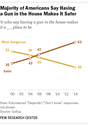 Majority of Americans Say Having a Gun in the House Makes It Safer
