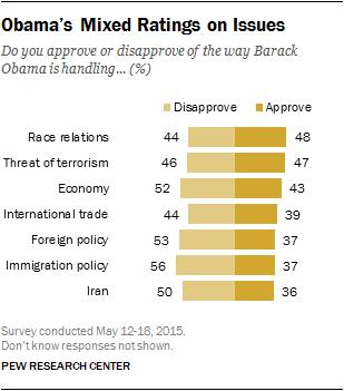 Obama’s Mixed Ratings on Issues