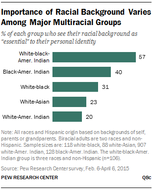 Importance of Racial Background Varies Among Major Multiracial Groups