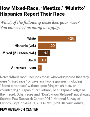 How Mixed-Race, 'Mestizo,' 'Mulatto' Hispanics Report Their Race
