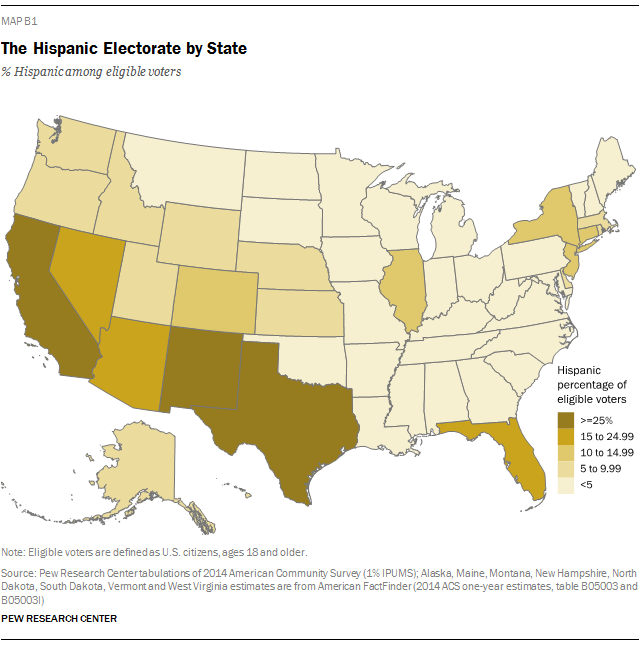 The Hispanic Electorate by State