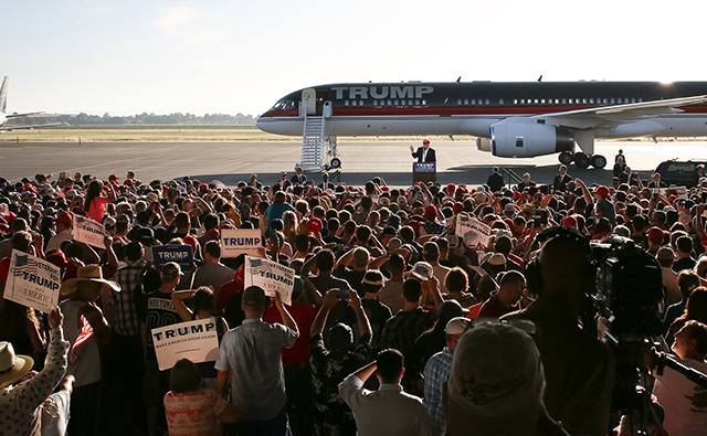 Trump campaigning in Sacramento