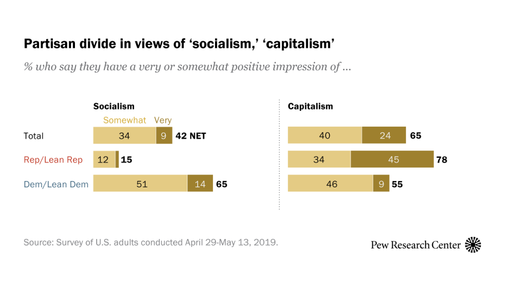 Partisan divide in views of ‘socialism,’ ‘capitalism’