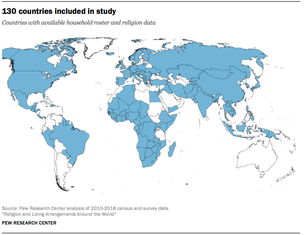 130 countries included in study