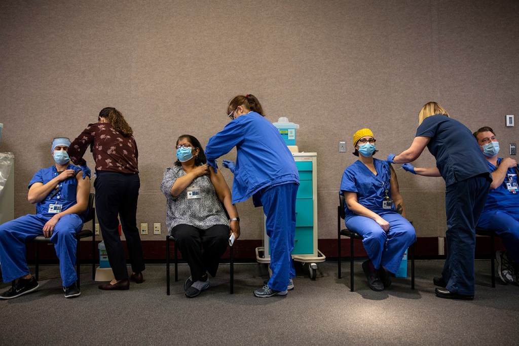 Legacy Emmanuel Medical Center In Portland Administers Area’s First COVID-19 Vaccines