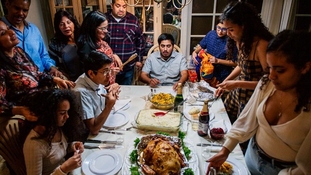 Americans Celebrate Thanksgiving Holiday As Coronavirus Cases Surge