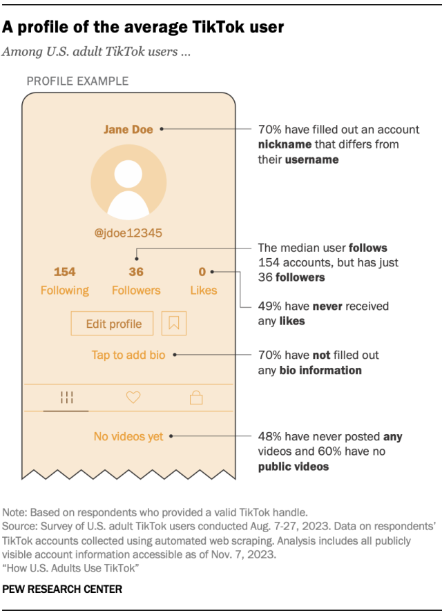 A profile of the average TikTok user