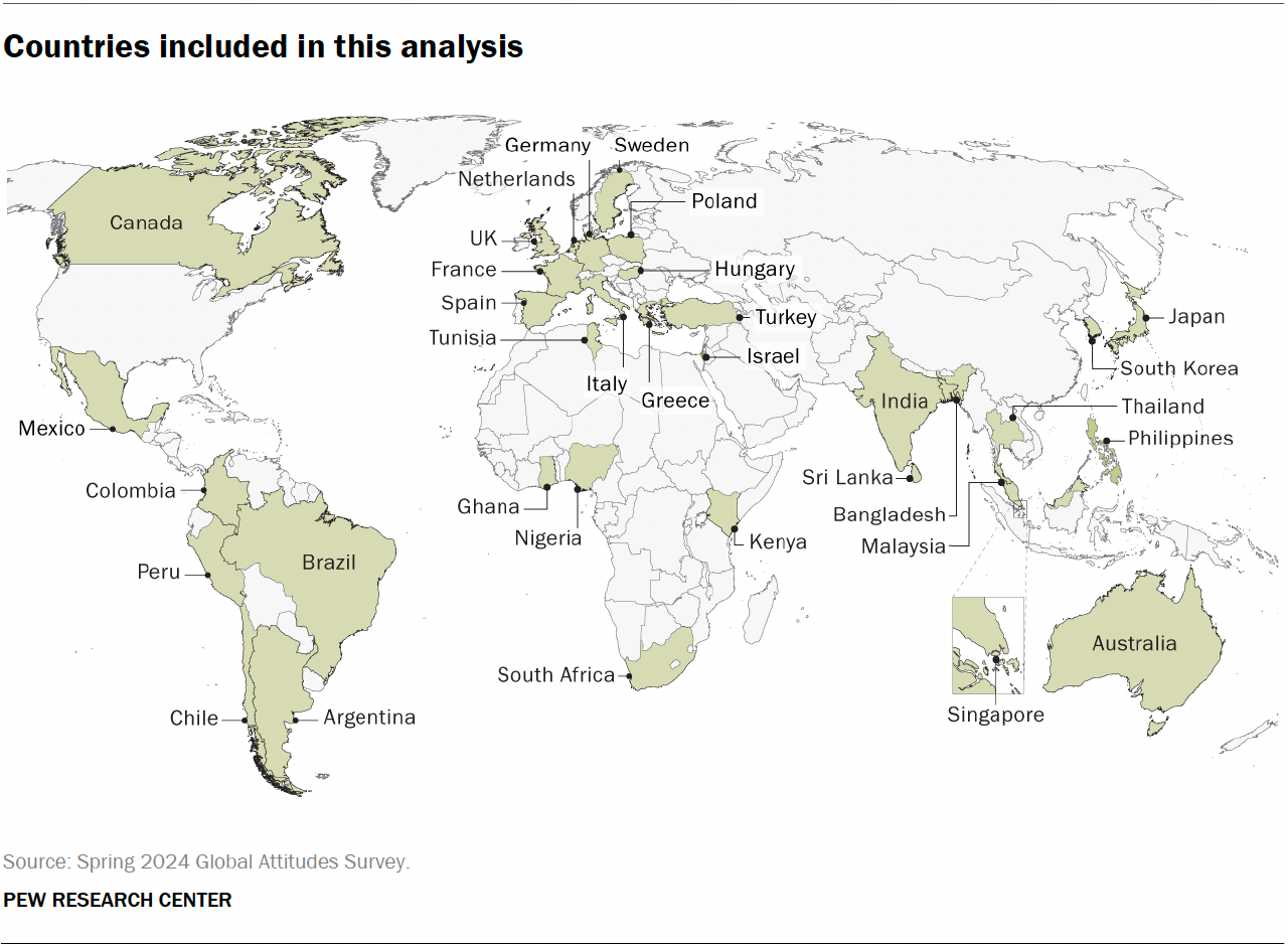 Across 34 countries, people mostly say the economy is bad in 2024 | Pew ...