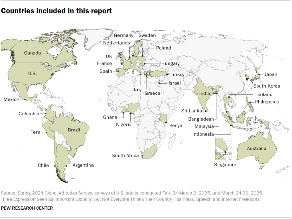 Countries included in this report