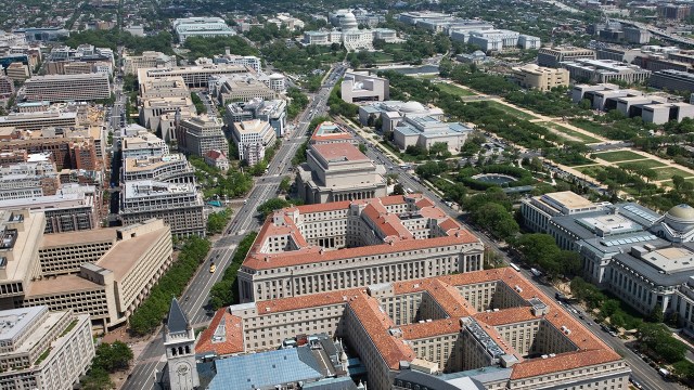 Pennsylvania Avenue and Federal Triangle in Washington, D.C. (Carol M. Highsmith/Buyenlarge/Getty Images)