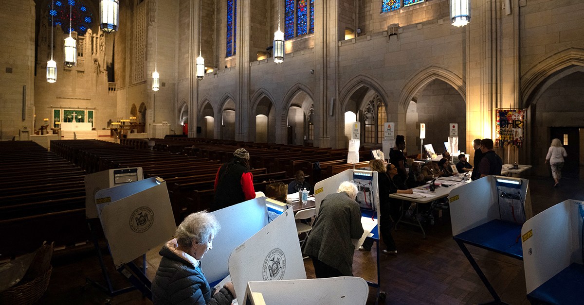 In a 2022 survey, most Americans opposed churches endorsing political candidates