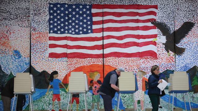 Virginia voters cast their ballots at Robious Elementary School on Nov. 4, 2025. (Win McNamee/Getty Images)