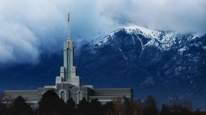 The Mount Timpanogos Utah Temple in American Fork, Utah. (Ryan Houston via Getty Images)