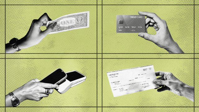 Photo illustration by Pew Research Center. (Photos via Getty Images)