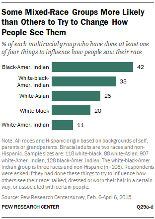 Some Mixed-Race Groups More Likely than Others to Try to Change How People See Them
