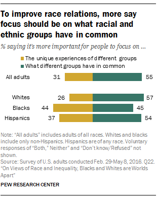 To improve race relations, more say focus should be on what racial and ethnic groups have in common