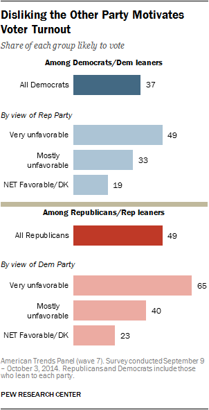 Disliking the Other Party Motivates Voter Turnout