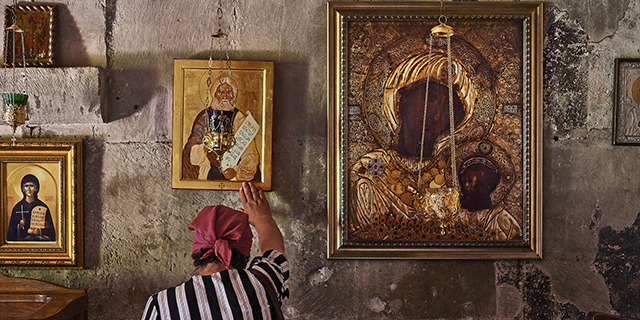 Mgvimevi Monastery church, near the city of Chiatura in the Imereti region of Georgia.